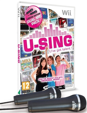 Bundle GAMES 6 store Disney Sing It Family Hits with Microphones for Nintendo Wii